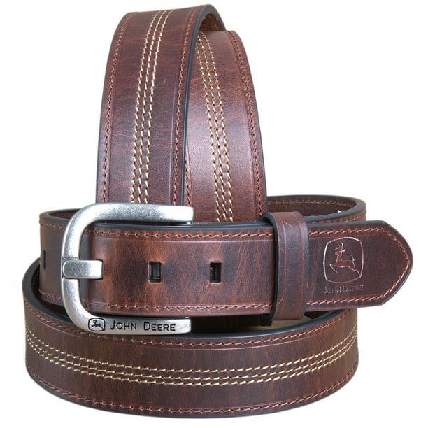 Single Stitched Full Grain Leather 1.5 inch Belt